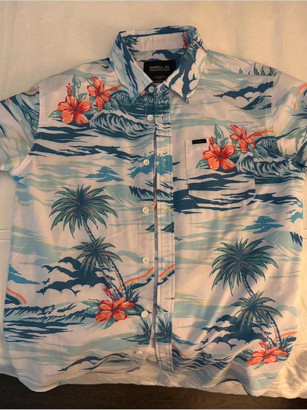 O'Neill Limited Edition Hawaiian Aloha Print Button-Down Men’s TRVLR Series